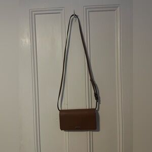 Brown Leather Crossbody Bag
